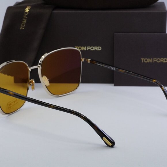 Tom Ford FT1029 32E Square Sunglasses – Rose Gold main image 10